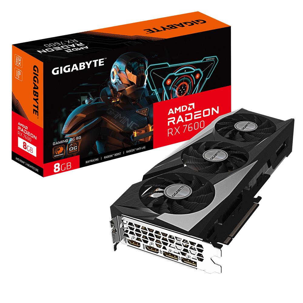 8ac3cfee-6c17-4e7e-99c9-9fadb41b168c GIGABYTE AMD Radeon RX 7600 su 8 GB GDDR6 ir 128 bitų magistrale