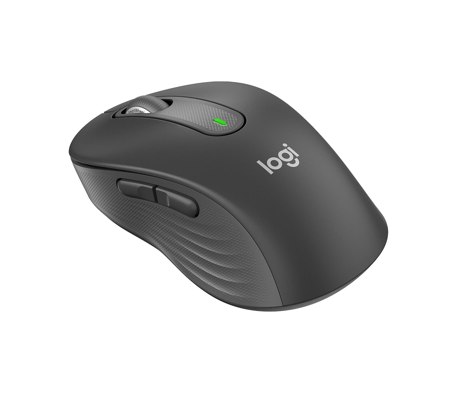8c648888-4c18-4486-825c-8e11f9ffe83a Pelė Logitech M650, grafito spalvos, matoma iš šono