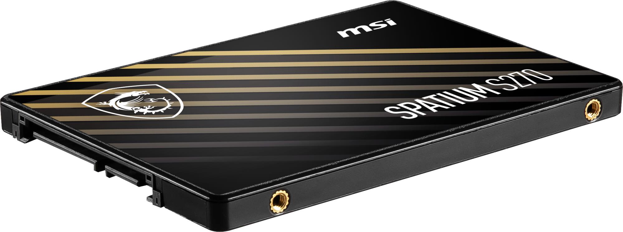 8c8f679e-b38c-4be7-8138-b160c5c9b21e SSD MSI SPATIUM S270 480GB SATA 3D NAND Write speed 450 MBytes/sec Read speed 500 MBytes/sec 2,5" TBW 250 TB MTBF 2000000 hours S78-440E350-P83