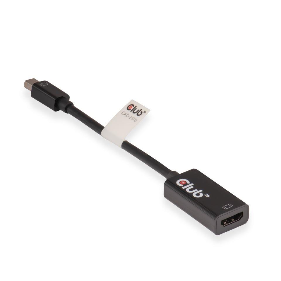 8cc8c8b2-ae6b-43b0-84f1-48a360a05aad-1 I/O ADAPTER MINI DP TO HDMI/M/F CAC-2170 CLUB3D