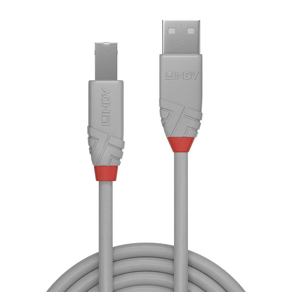 8cd1c90e-6d72-4e0e-ad7d-457e2a691d4a CABLE USB2 A-B 3M/ANTHRA 36684 LINDY