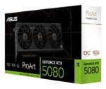 Graphics Card ASUS NVIDIA GeForce RTX 5080 16 GB GDDR7 256 bit PCI Express 5.0 Active PROART-RTX5080-O16G