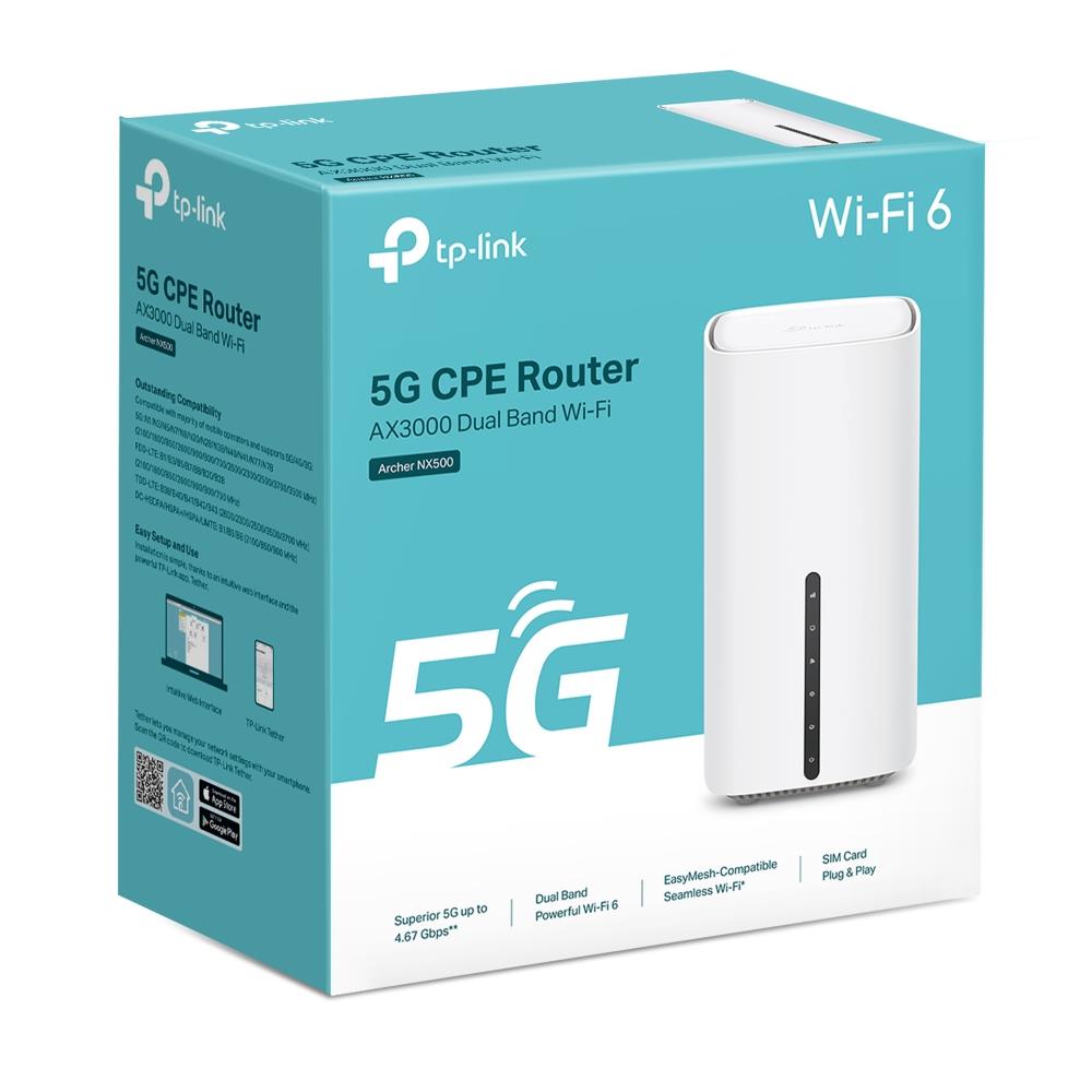 8de387a9-9c2f-474f-8eb7-e7e4a99ffaf7 Wireless Router TP-LINK Wireless Router 3000 Mbps Mesh 4G 5G ARCHERNX500