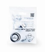 USB 3.1 adapter su Type-C moterimi, 10 cm ilgio
