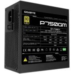 Power Supply GIGABYTE GP-P750GM 750 Watts Efficiency 80 PLUS GOLD PFC Active MTBF 100000 hours GP-P750GM