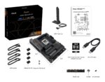 Mainboard ASUS AMD X870E SAM5 ATX Memory DDR5 Memory slots 4 3xPCI-Express 4.0 16x 2xPCI-Express 5.0 16x 4xM.2 1xHDMI 1xDisplayPort 1xUSB 2.0 7xUSB 3.2 3xUSB-C 1xRJ45 3xAudio port PROARTX870E-CREATORWIFI