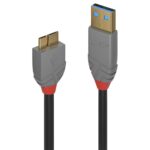 USB 3.2 A į Micro-B laidas 0.5m, Anthra linija