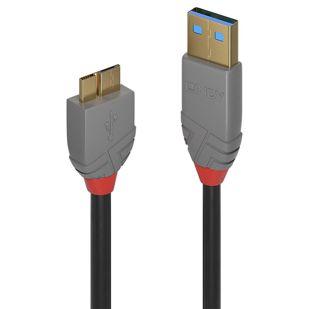 8e718ea8-9aa7-4b86-b597-facf880ddc36 USB 3.2 A į Micro-B laidas 0.5m, Anthra linija
