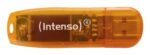 USB atmintinė INTENSO 64GB su skaidriu plastiku