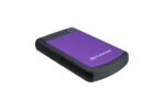 Išorinis HDD TRANSCEND StoreJet 4TB, violetinis, matomas iš šono