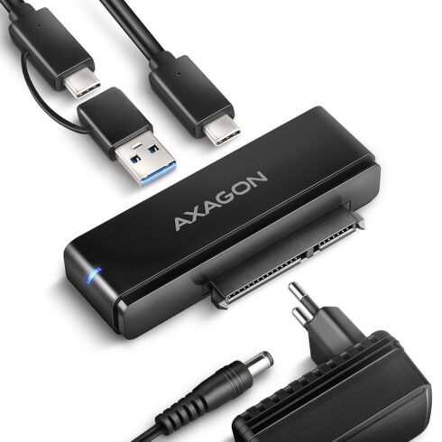 USB-C adapter AXAGON ADSA-FPX su SATA 6G ir 10Gbps greičiu