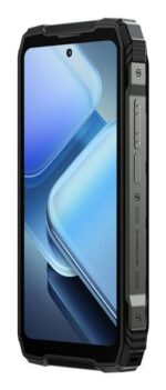 Xplore 1 mobilusis telefonas, matomas iš šono, rodo mygtukų išdėstymą
