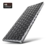Klaviatūra su 9in1 USB-C centru, HDMI ir 3 USB-A prievadais