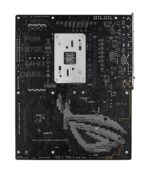 Motininė plokštė ASUS ROG STRIX X870E-H su matmenimis ir jungčių išdėstymu