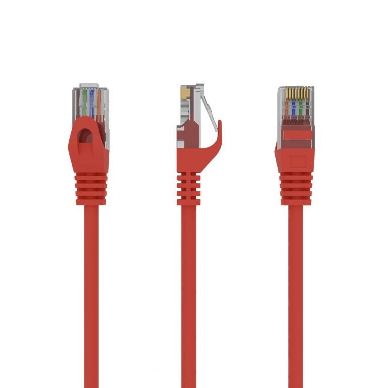 93a5c981-e0a3-4218-98d7-e1e3a008918e UTP Cat6 patch kabelis, 0.5 m, raudonas