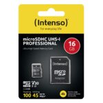 MEMORY MICRO SDHC 16GB C10/W/ADAPTER 3433470 INTENSO