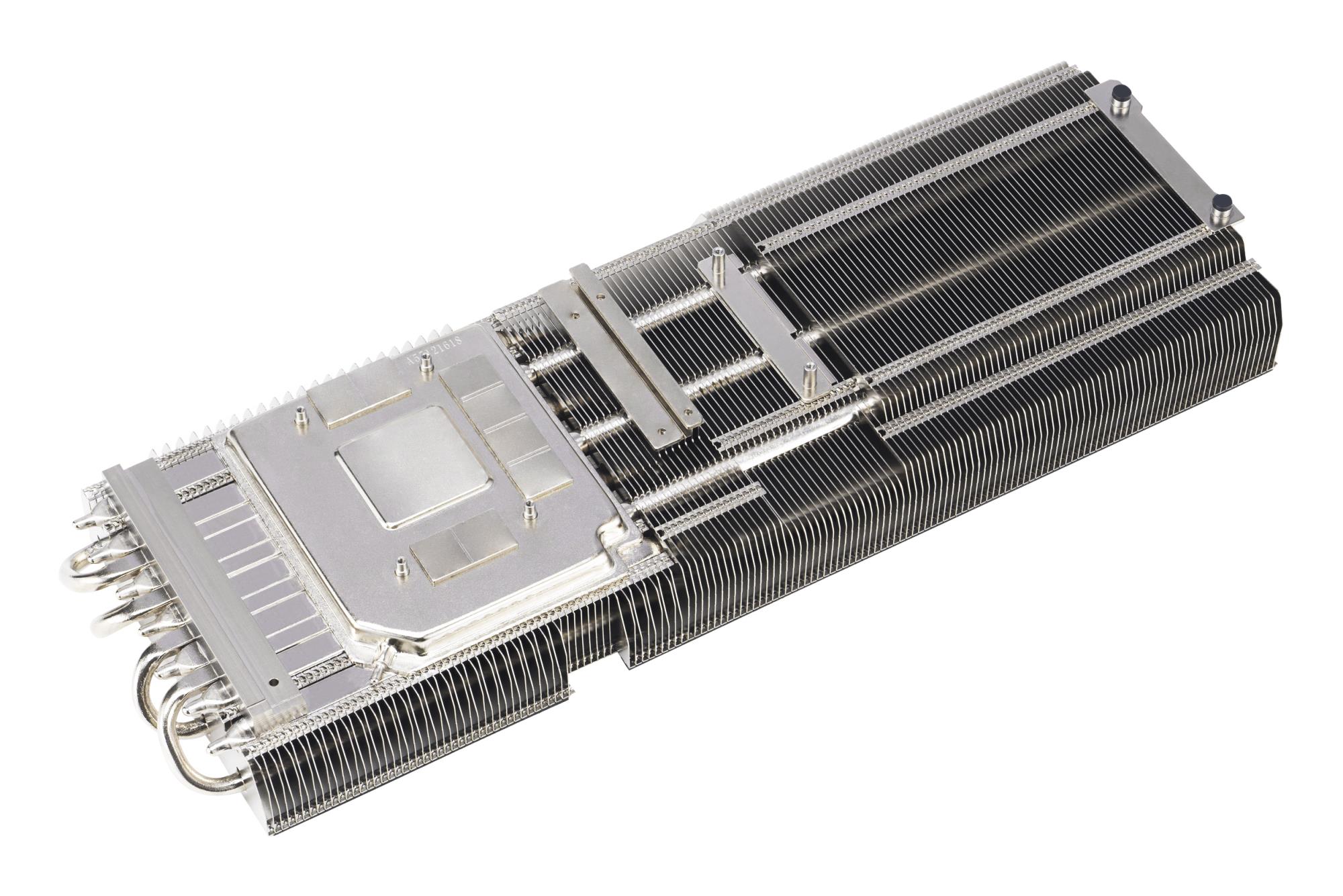 9542538d-de3a-47a9-b476-5a11d7f18438 Vaizdo plokštė ASUS NVIDIA GeForce RTX 5080, šoninis vaizdas su jungtimis