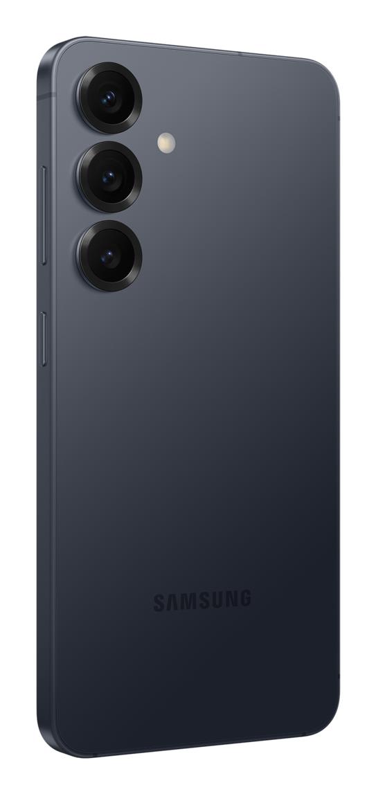 98bda810-5757-453d-95b9-5c070a3241b9 Galaxy S25 mobilusis telefonas, šoninis vaizdas su mygtukais ir jungtimis