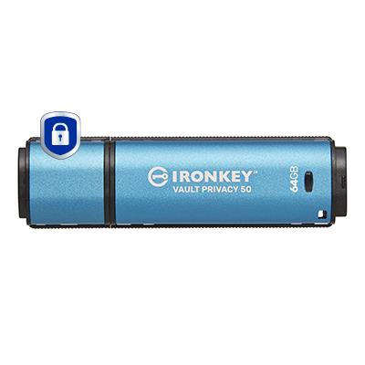 99f9d0d9-1af7-457f-9504-aa611fb10007-1 Kingston IronKey Vault Privacy 50 64GB USB 3.2 atminties įrenginys