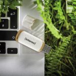 USB atmintinė Intenso 64GB su cap tipo korpusu, bežė spalva