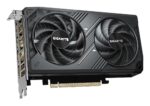 Vaizdo plokštė GIGABYTE GeForce RTX 5060, šoninis vaizdas su jungtimis