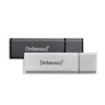Intenso USB atmintinė 32GB, 2 vnt., sidabrinė aliuminio korpuse