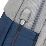 NB BACKPACK ANTI-THEFT 17.3"/7567 GREY/DARK BLUE RIVACASE