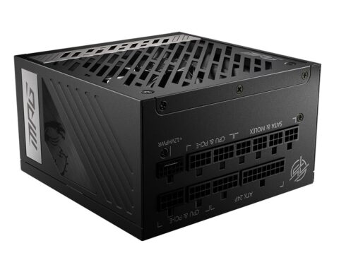 MSI 1000W maitinimo blokas su 80 PLUS GOLD efektyvumu