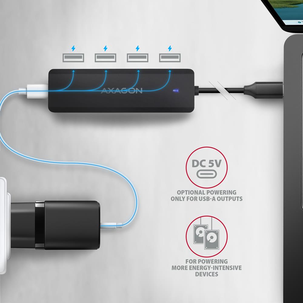 9cb71efb-84a1-4663-8a5a-036b59a80ccc I/O HUB USB-C TRAVEL/0.19M HUE-C1C AXAGON