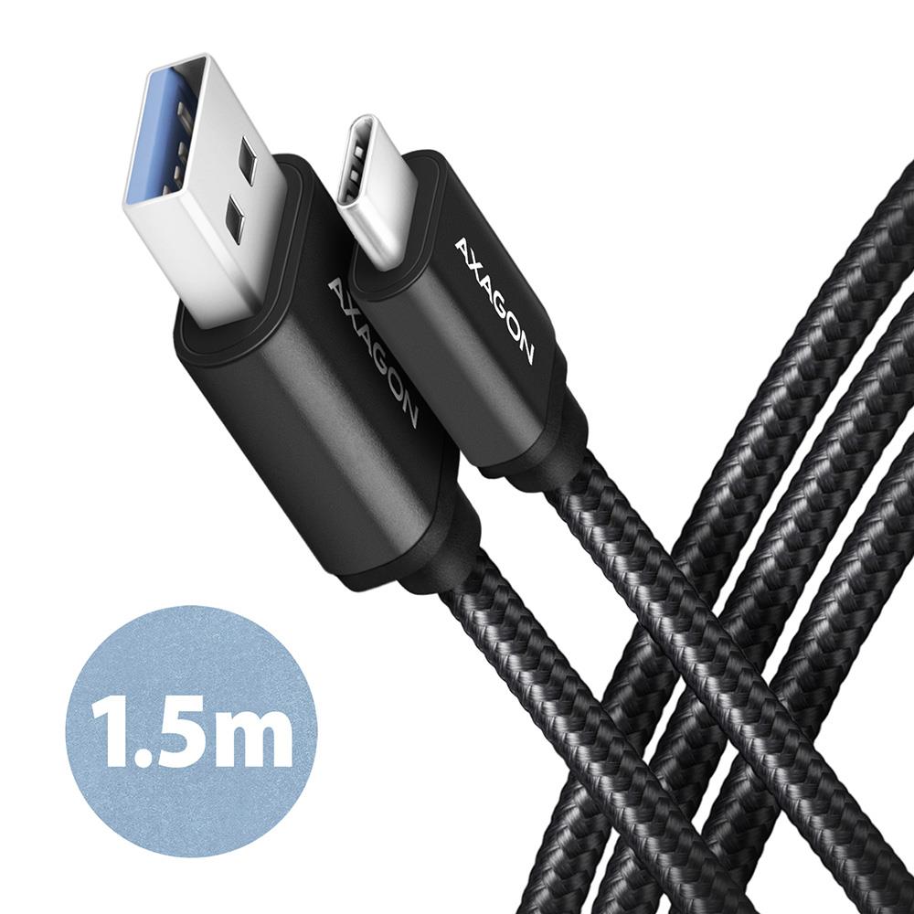 9d4cc0f5-5a2e-40d5-a4f7-d7b4497c6a03 Kabelis USB-C į USB3.2, 1.5 m ilgio, juodas, iš arti