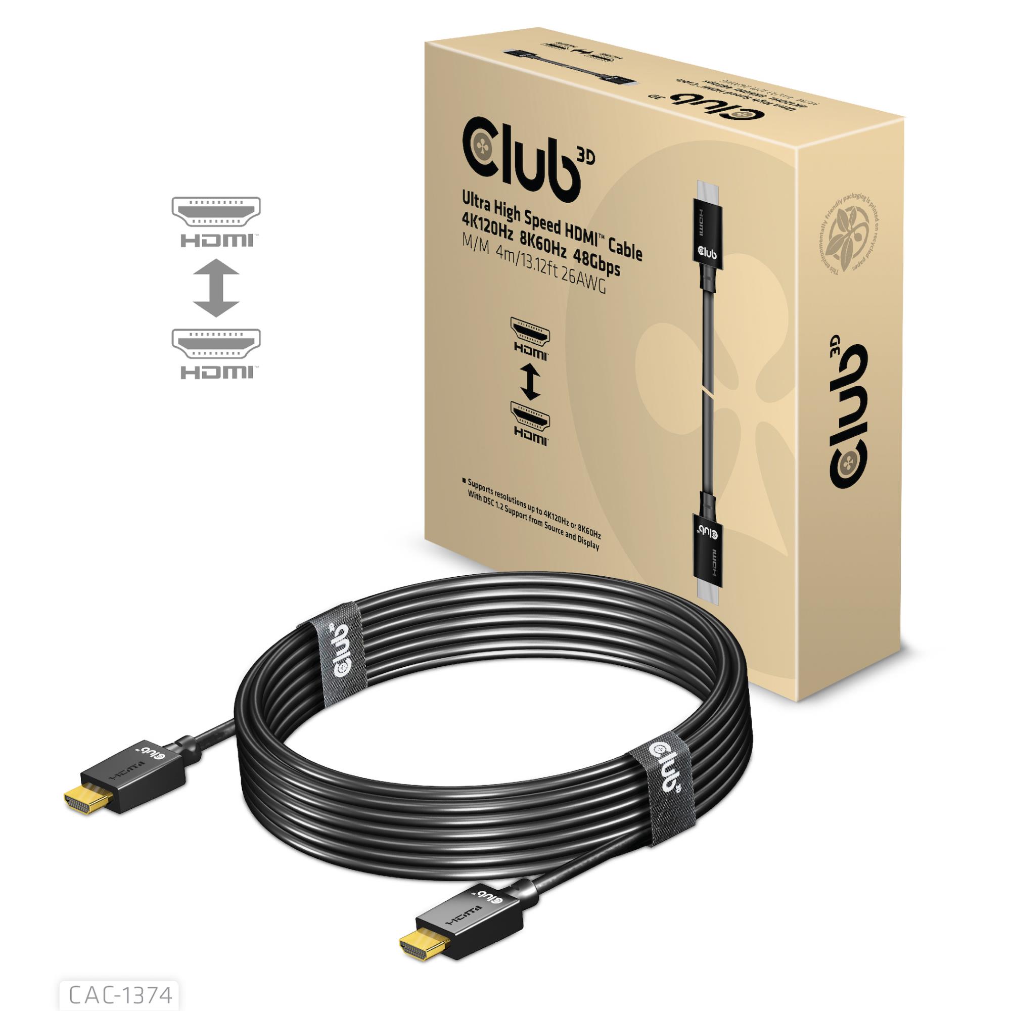 9d710c3e-5868-40a2-842e-634a3448030a CABLE HDMI TO HDMI 4M/M/M CAC-1374 CLUB3D