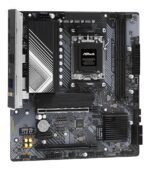 ASROCK B650M-HDV/M.2 motininė plokštė, šoninis vaizdas su prievadų išdėstymu