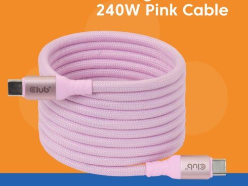 CABLE USB-C TO USB-C 2M/MAGNETIC PINK CAC-3031 CLUB3D