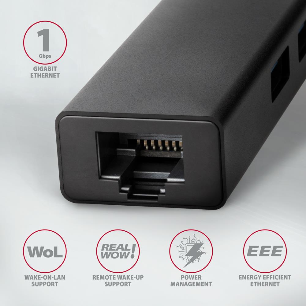 9fcfe542-610a-47d0-a778-4a06aae140f6 I/O HUB USB-C 4PORT GLAN/0.2M HMC-GL3A AXAGON