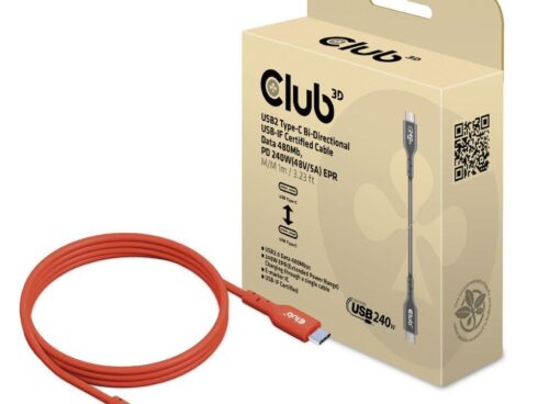 CABLE USB-C TO USB-C 1M/M/M CAC-1511 CLUB3D