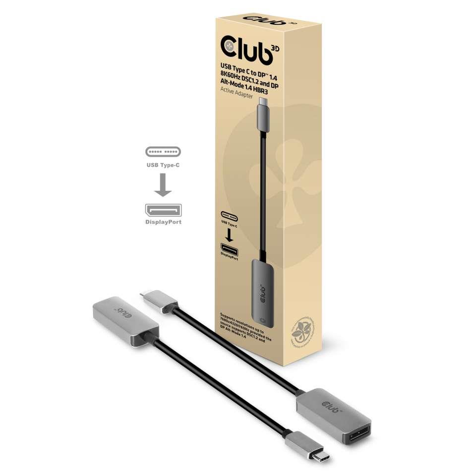 a03b5fca-edc4-441a-b460-df5e8e62808e-1 I/O ADAPTER USB-C TO DP/M/F CAC-1567 CLUB3D