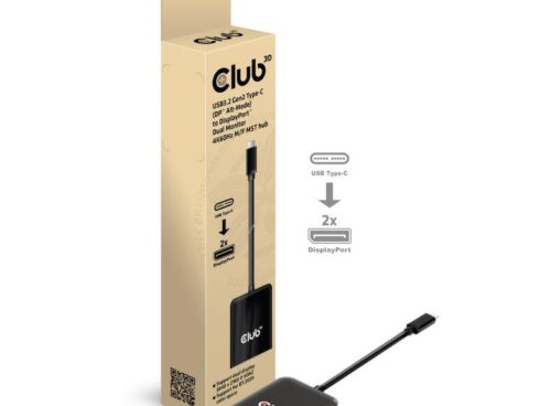 I/O HUB USB-C TO DP DUAL/CSV-1555 CLUB3D
