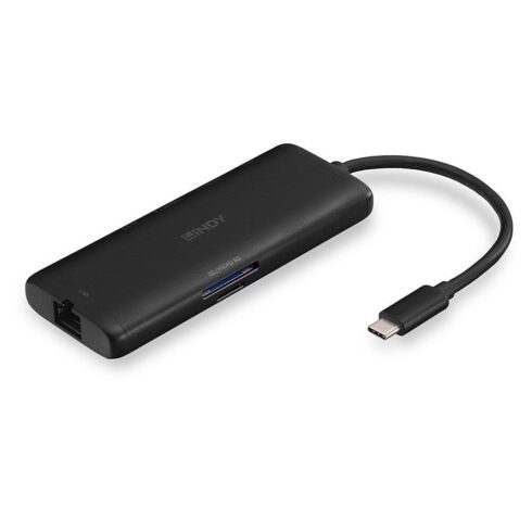 I/O dokų stotis Lindy DST-Mini su 4K HDMI ir 100W PD
