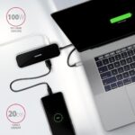 I/O HUB USB-C 6IN1/0.2M HMC-6GL AXAGON