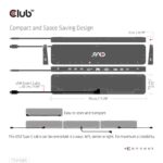NB ACC DOCKING STATION/USB-C 100W CSV-1565 CLUB3D