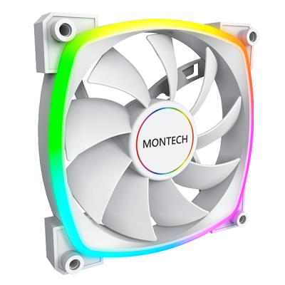 Montech AX140 PWM baltas 140mm korpuso aušintuvas su RGB apšvietimu
