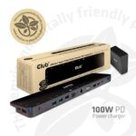 USB-C dokas Club3D CSV-1564W100 su 100W PD įkrovimu