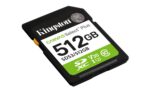SDXC atminties kortelė Kingston, 512GB, su UHS-I greičiu