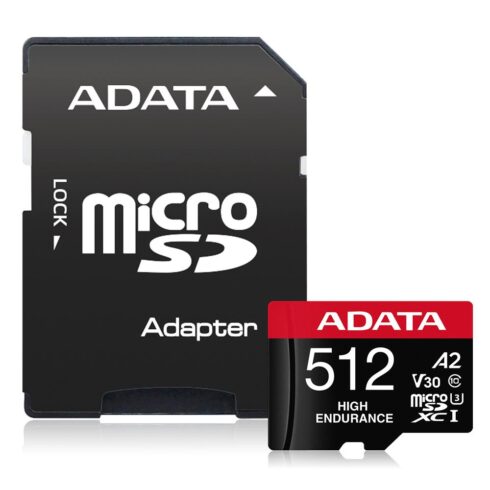 ADATA microSDXC 512GB su V30 greičio klase