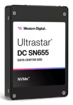 SSD WESTERN DIGITAL SSD series Ultrastar DC SN655 3.84TB PCIe Gen4 NVMe NAND flash technology TLC Write speed 2600 MBytes/sec Read speed 6800 MBytes/sec Form Factor U.3 MTBF 25000000 hours 0TS2461