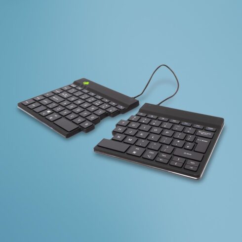 Ergonomiška R-Go Split Break klaviatūra su integruota pertraukų programine įranga
