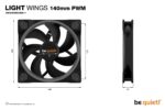 CASE FAN 140MM LIGHT WINGS/BL074 BE QUIET