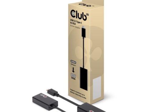 I/O ADAPTER USB-C TO VGA/M/F CAC-1502 CLUB3D