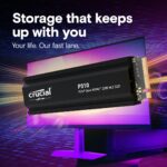 SSD CRUCIAL P310 1TB M.2 PCIe Gen4 NVMe 3D NAND Write speed 6000 MBytes/sec Read speed 7100 MBytes/sec TBW 220 TB CT1000P310SSD5