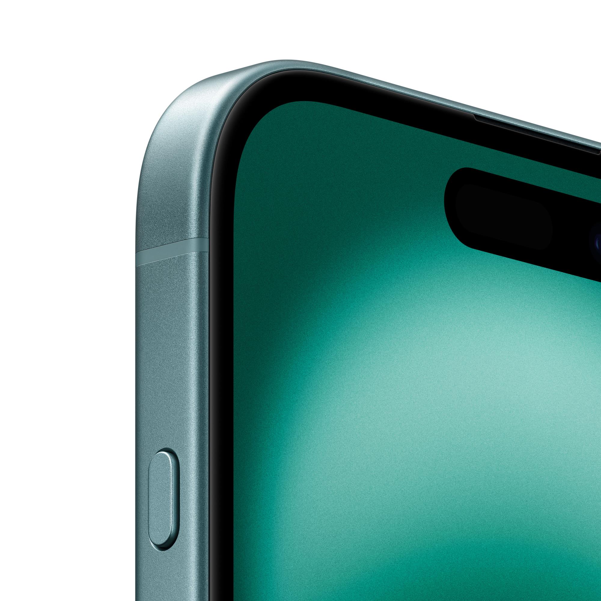 b19162be-5f74-46d8-837c-9a9b952f34f8 Apple iPhone 16 128GB Teal, užpakalinės kameros artimas vaizdas